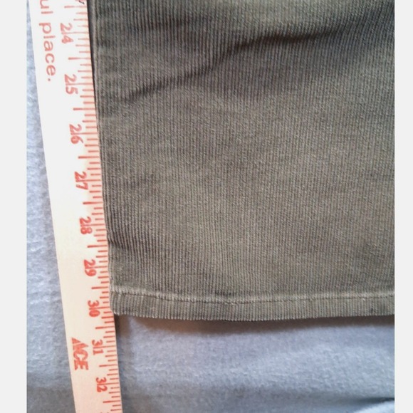 Polo Jeans Co.Ralph Lauren Women Corduroy Pants, Weekender Jeans, Green, Size 10 - Picture 7 of 9